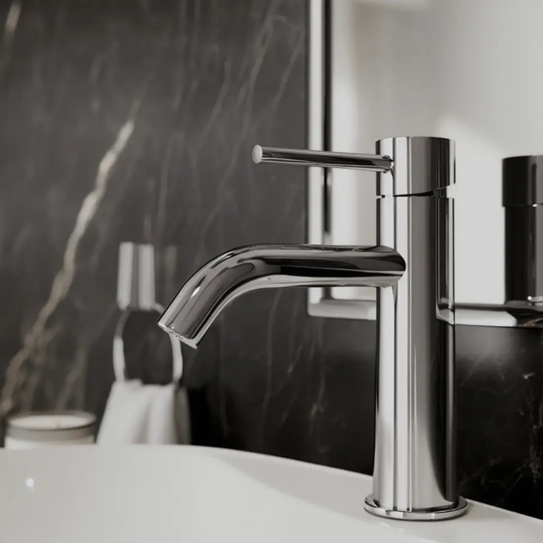 Robinet salle de bain chrome