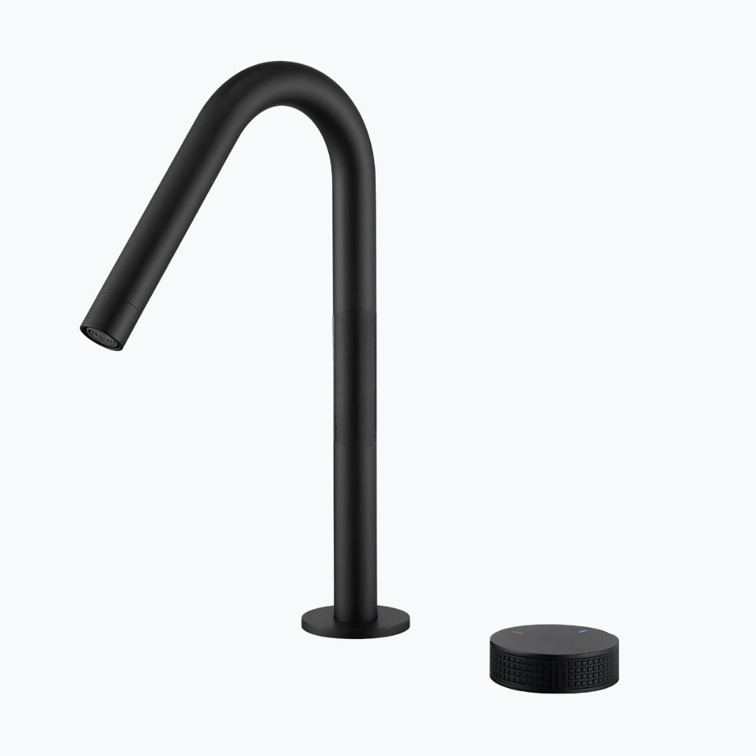 Robinet lavabo design industriel minimaliste