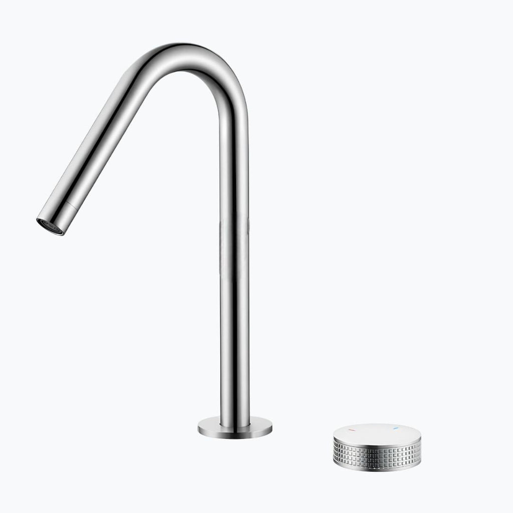 Robinet lavabo design industriel minimaliste