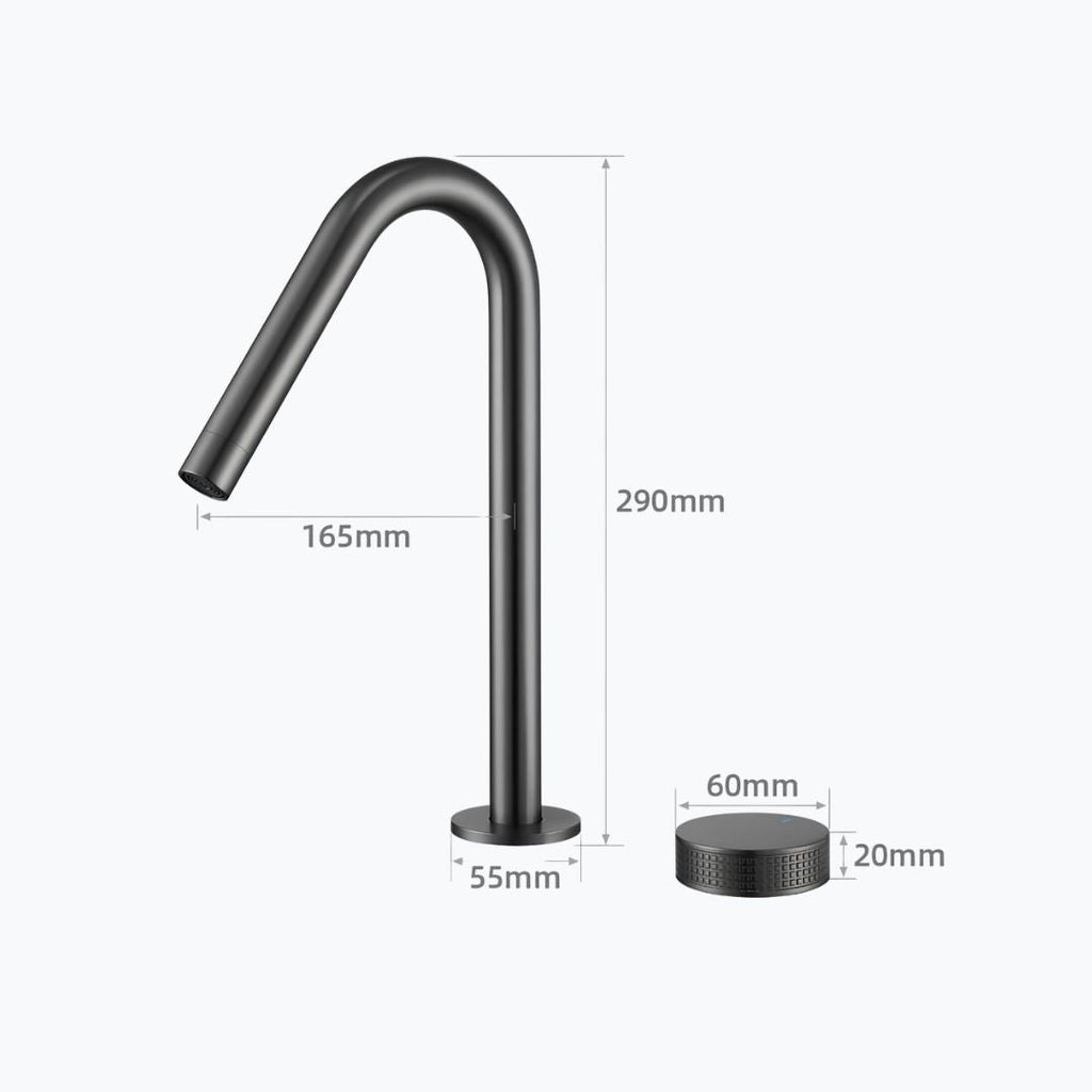 Robinet lavabo design industriel minimaliste