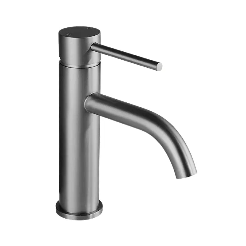 Robinet salle de bain gris brossé