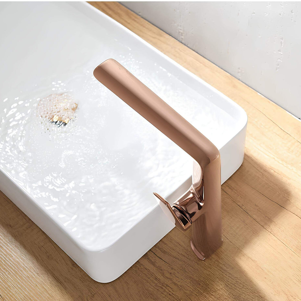 Robinet lavabo haut design - mitigeur bec allongé