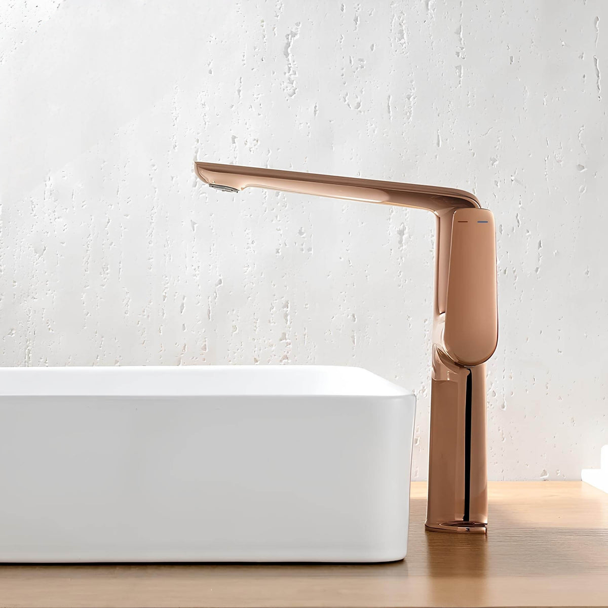 Robinet lavabo haut design - mitigeur bec allongé