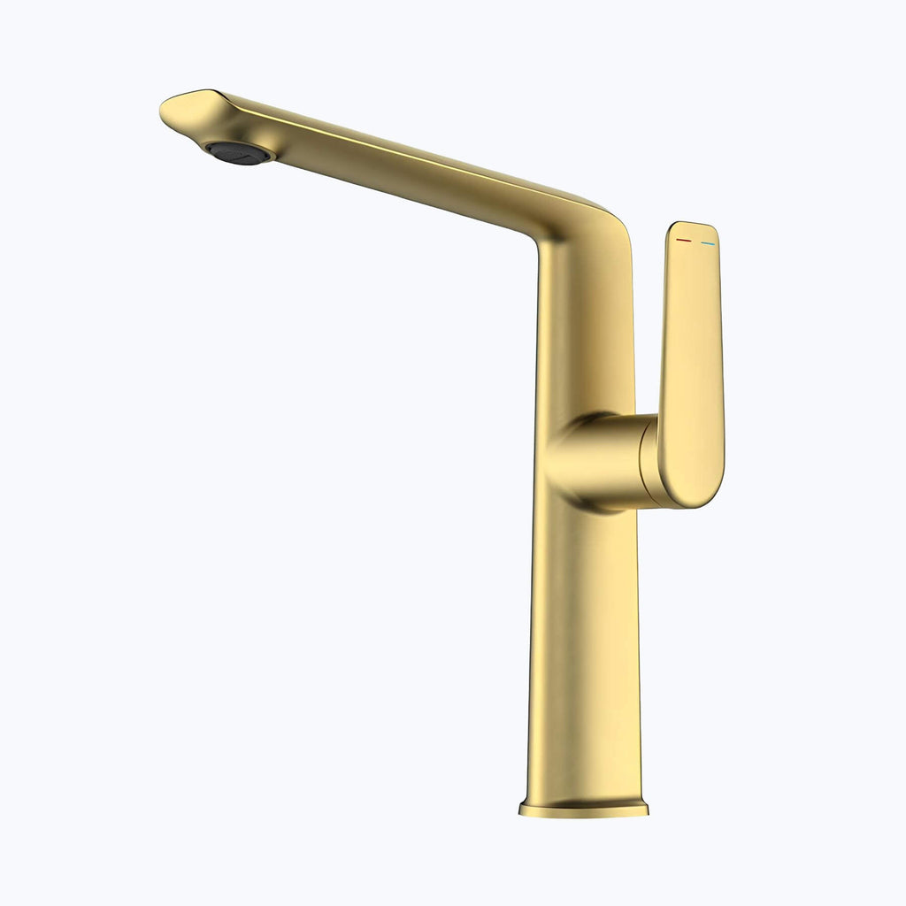 Robinet lavabo haut design - mitigeur bec allongé