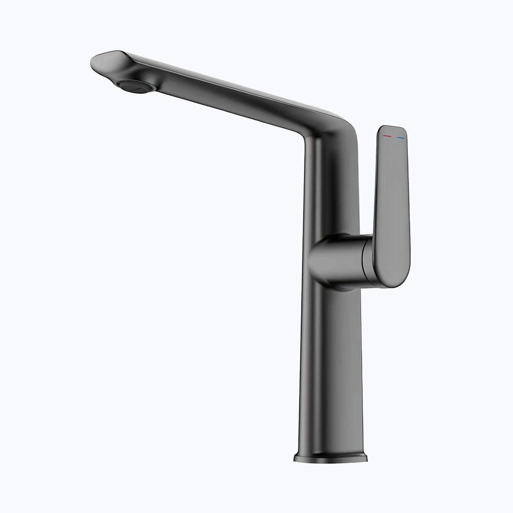 Robinet lavabo haut design - mitigeur bec allongé