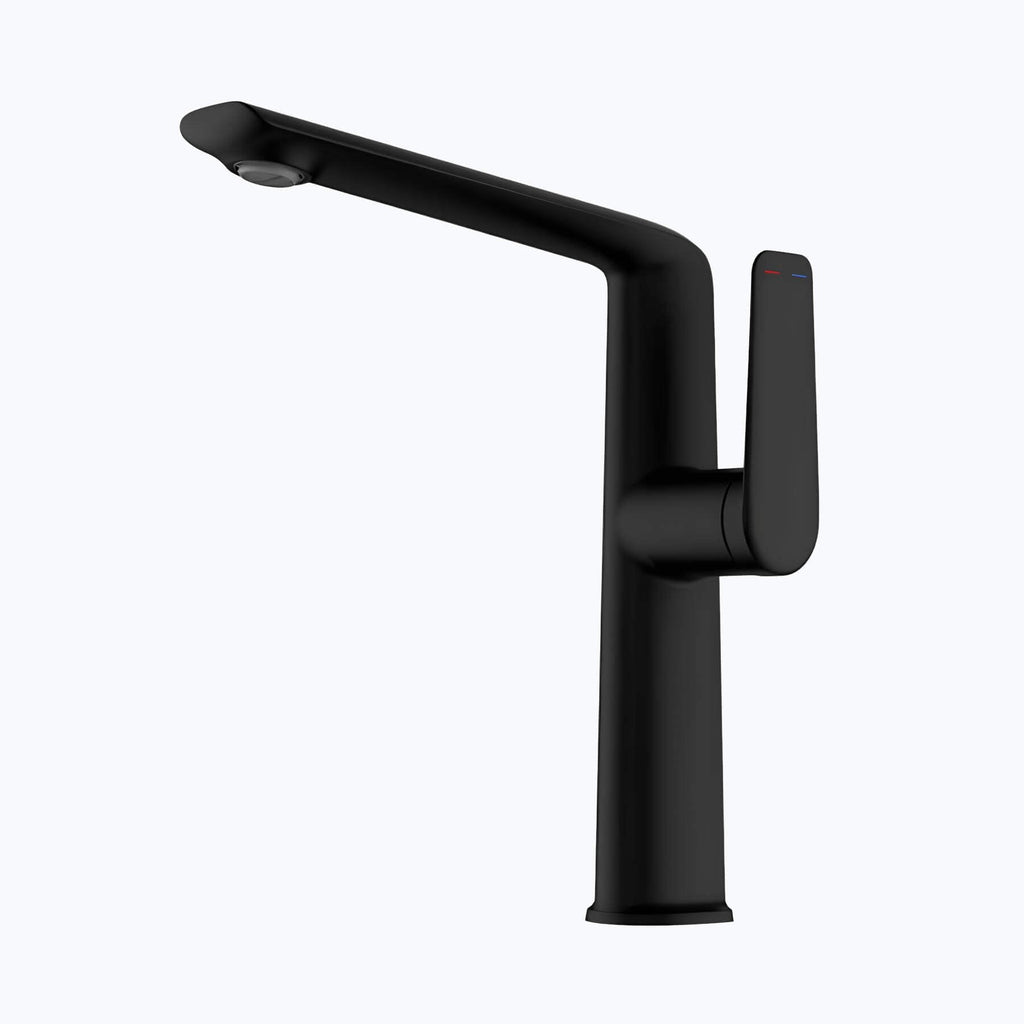 Robinet lavabo haut design - mitigeur bec allongé