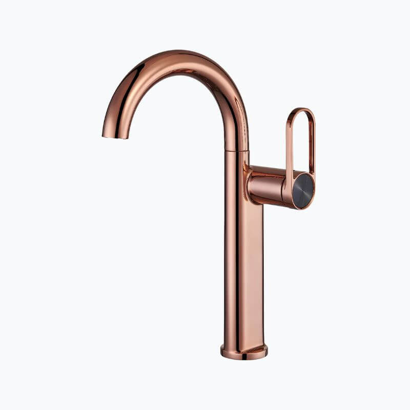 Robinet lavabo haut laiton mitigeur bec pivotant
