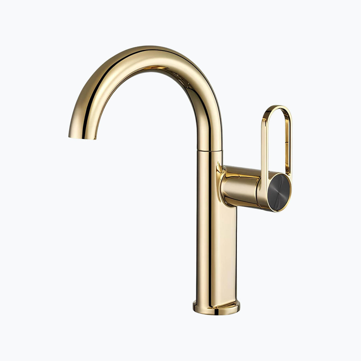 Robinet lavabo haut laiton mitigeur bec pivotant