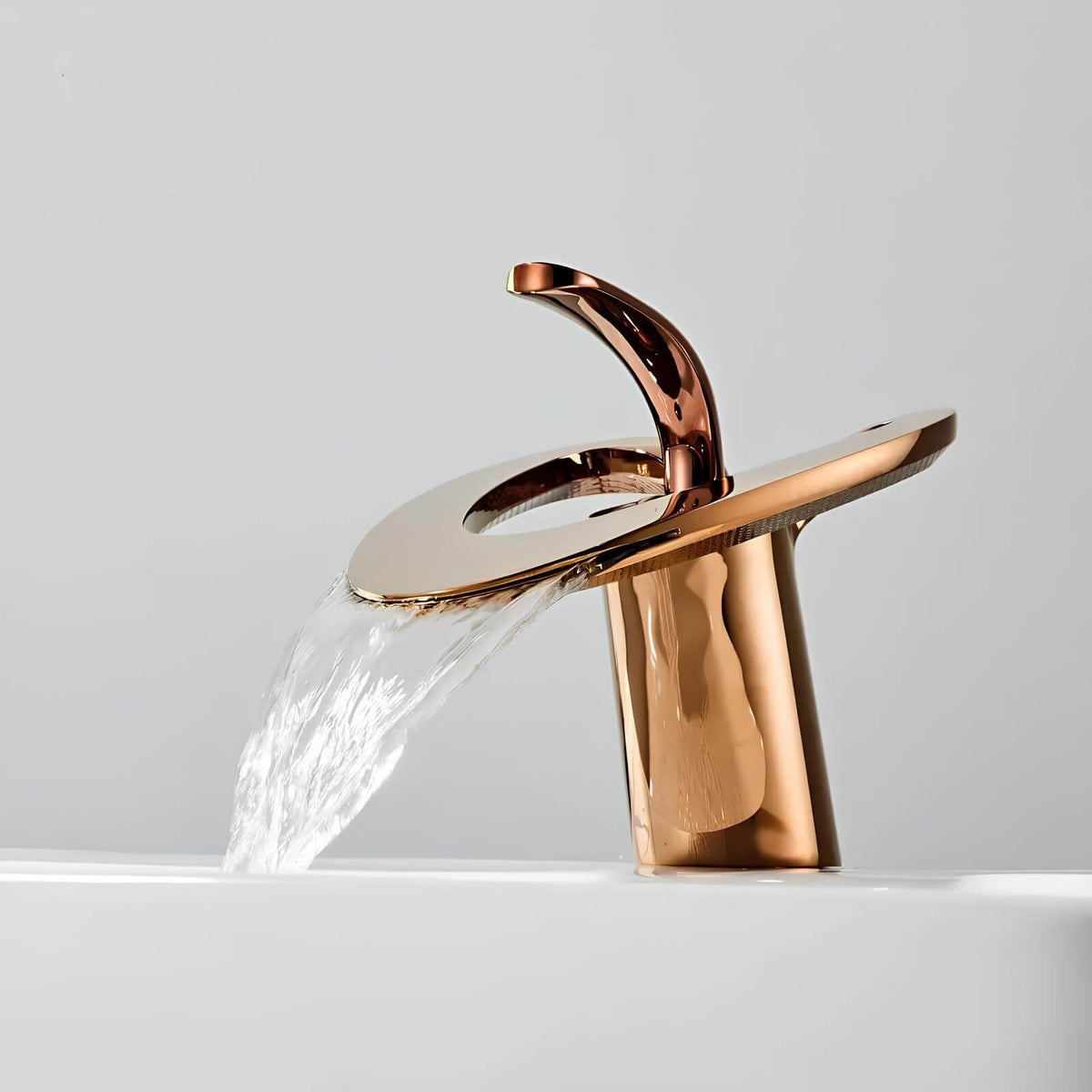 Robinet lavabo mitigeur laiton design contemporain silencieux