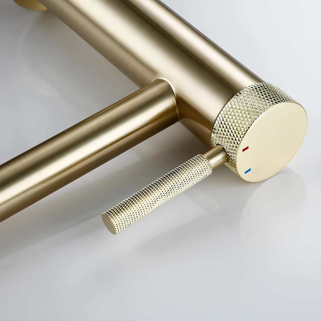 Robinet lavabo monocommande laiton design
