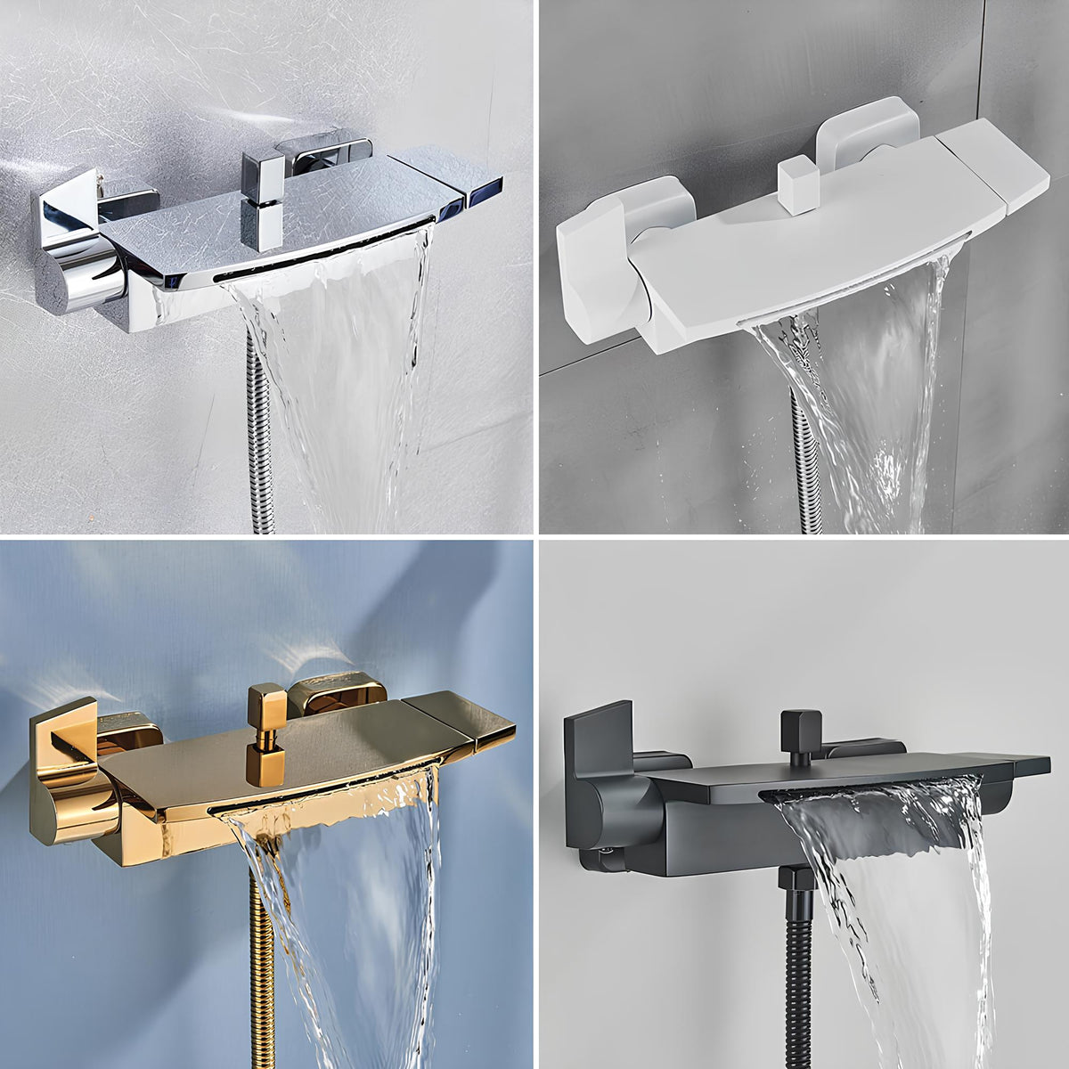 Robinet mitigeur baignoire cascade et douchette