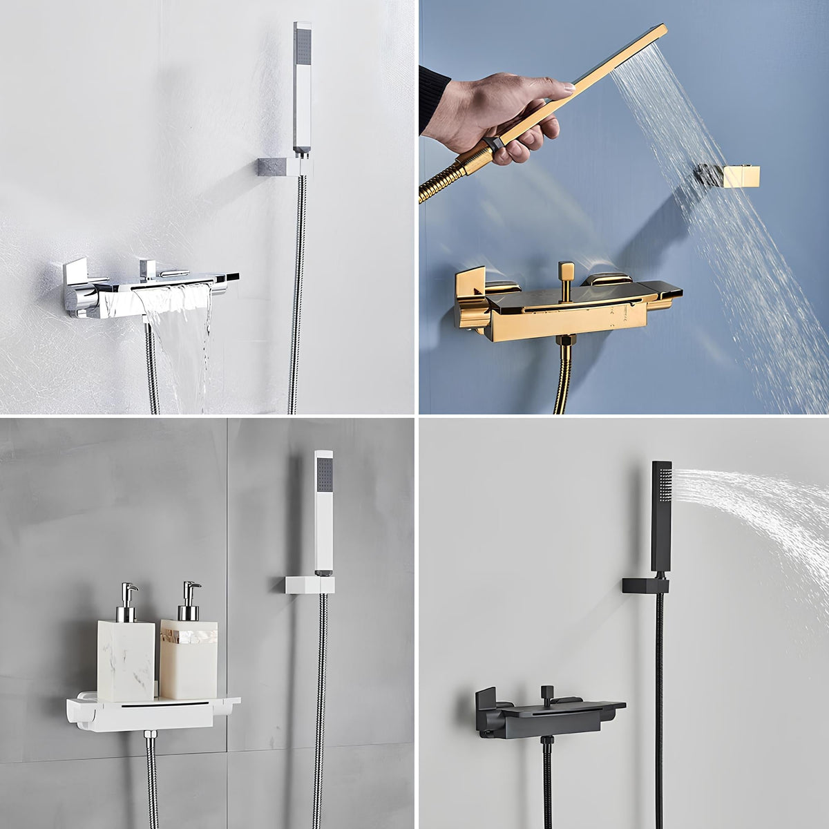 Robinet mitigeur baignoire cascade et douchette