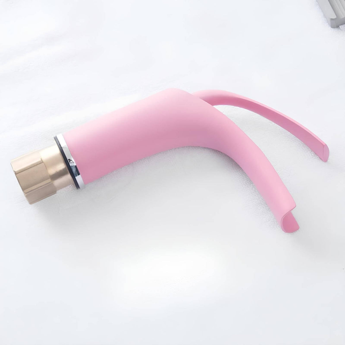 Robinet mitigeur cascade rose en laiton pour lavabo