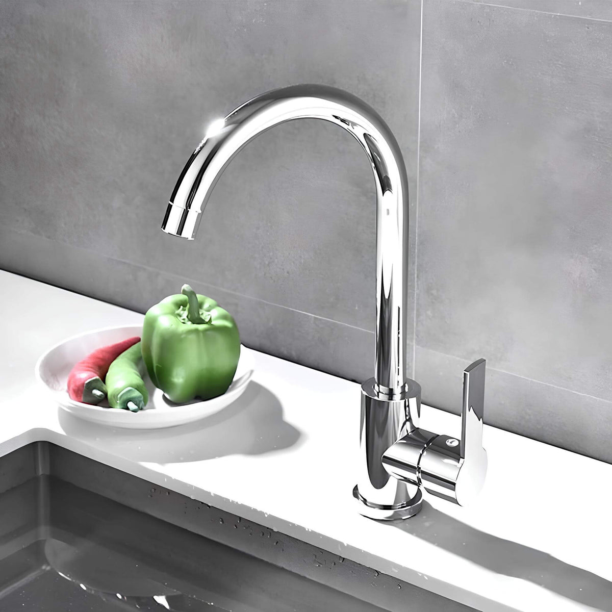 Robinet mitigeur évier bec orientable