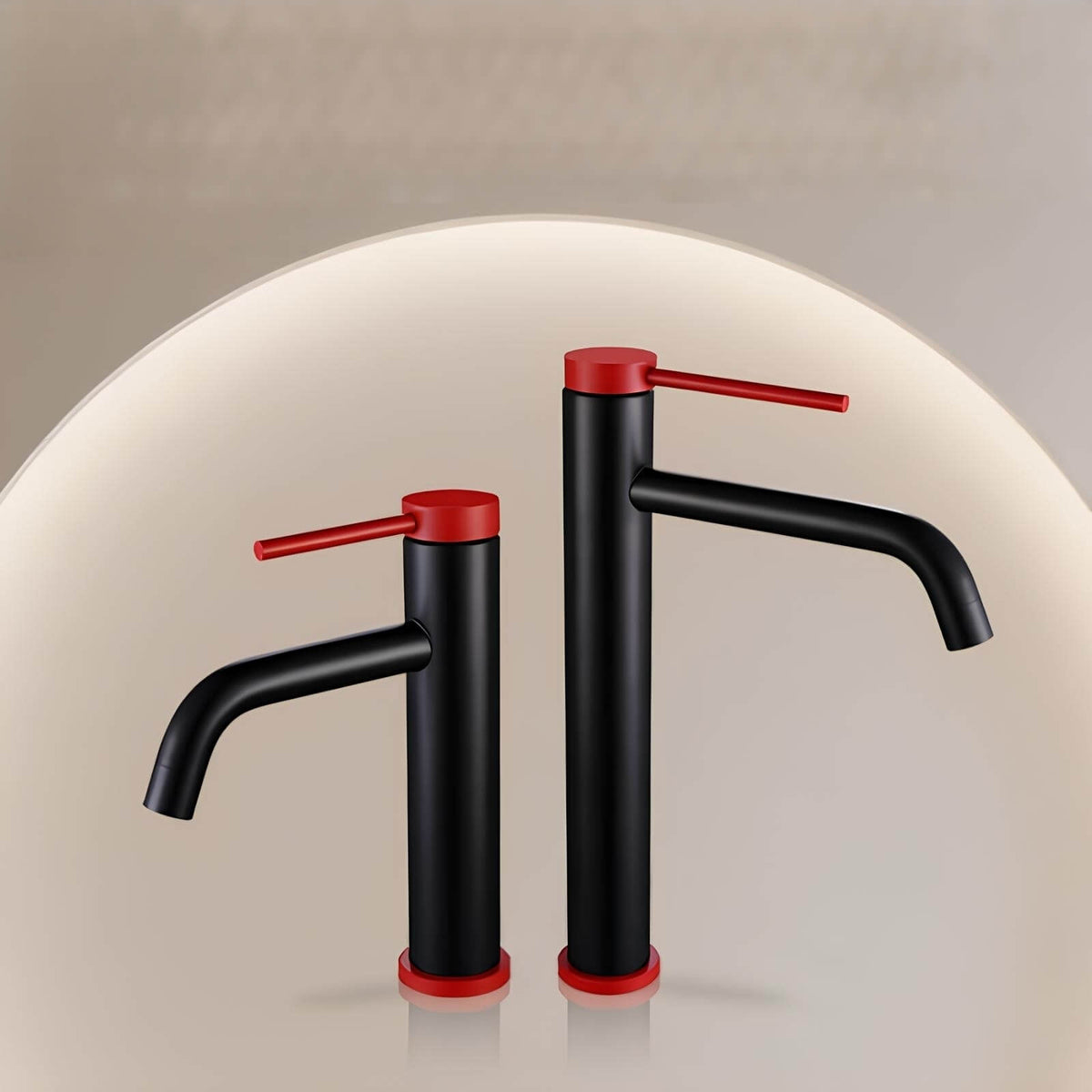 Robinet mitigeur inox brossé bec arrondi salle de bain