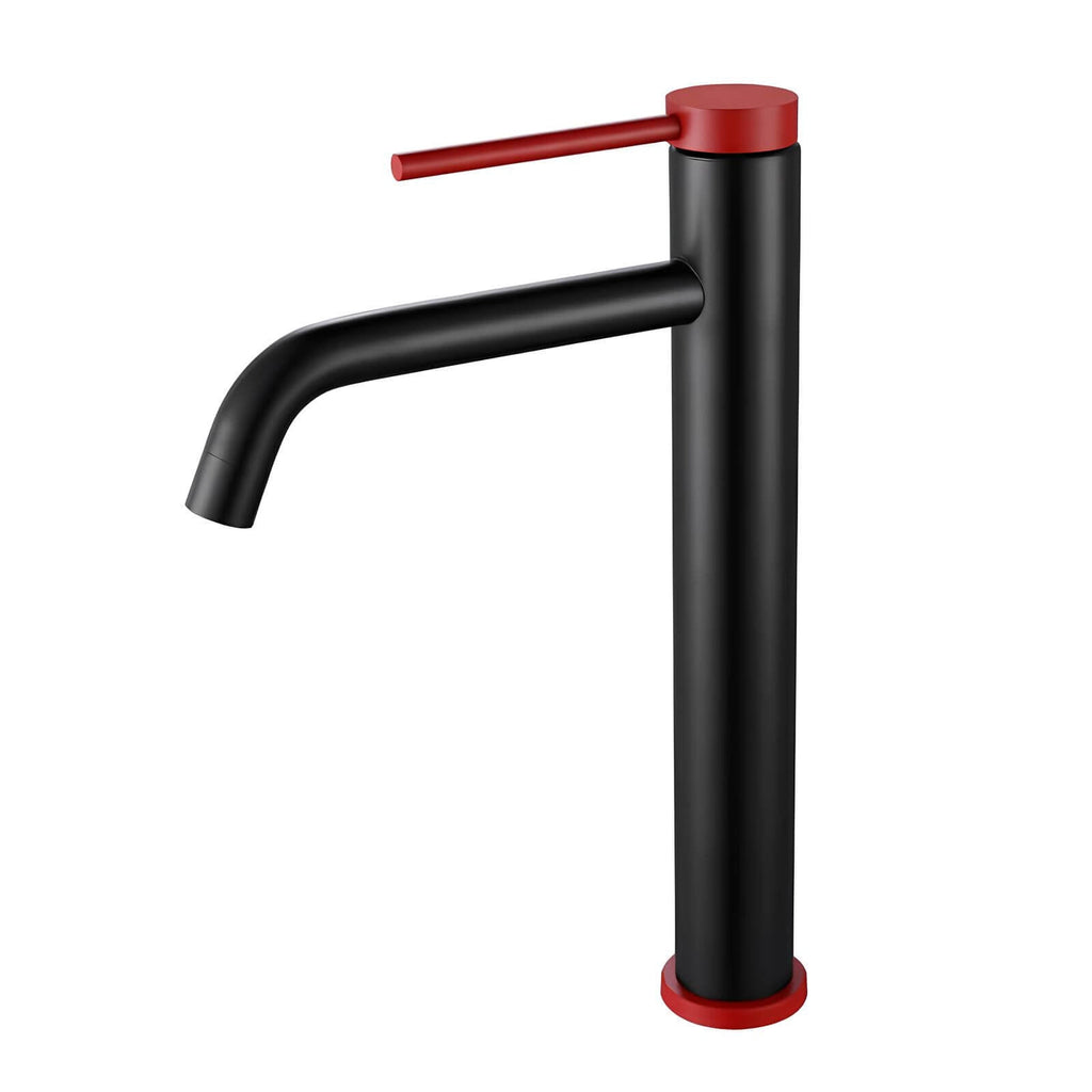 Robinet mitigeur inox brossé bec arrondi salle de bain