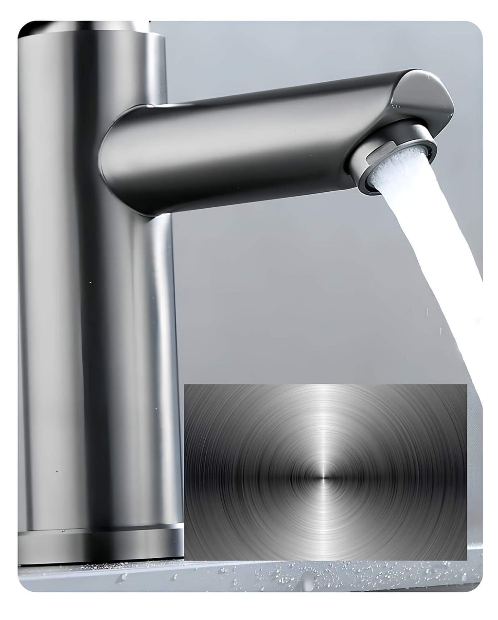 Robinet mitigeur inox monocommande cuisine et salle de bain