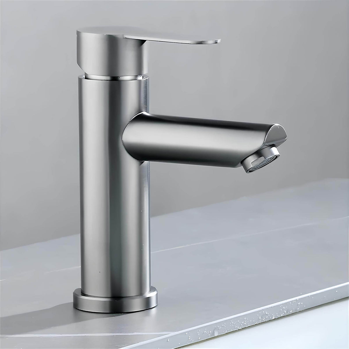 Robinet mitigeur inox monocommande cuisine et salle de bain