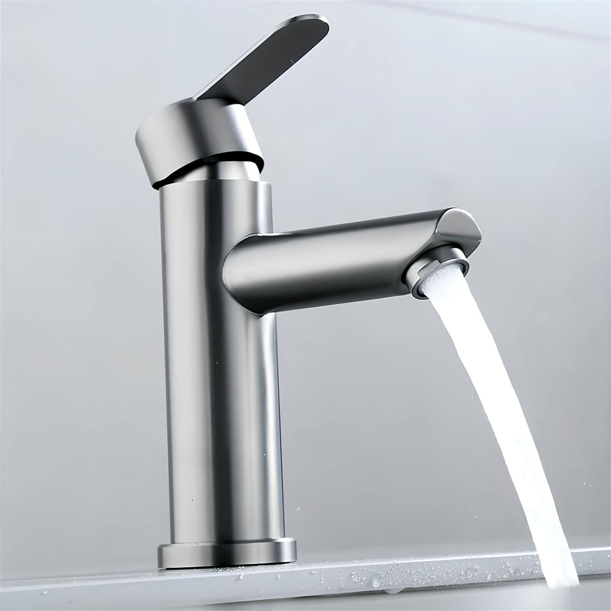 Robinet mitigeur inox monocommande cuisine et salle de bain