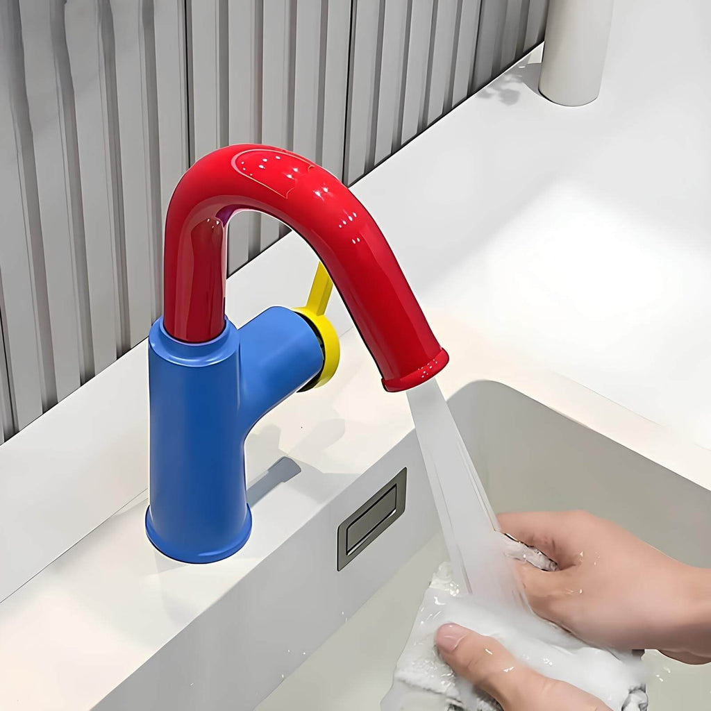 Robinet mitigeur laiton bec pivotant 360° contemporain