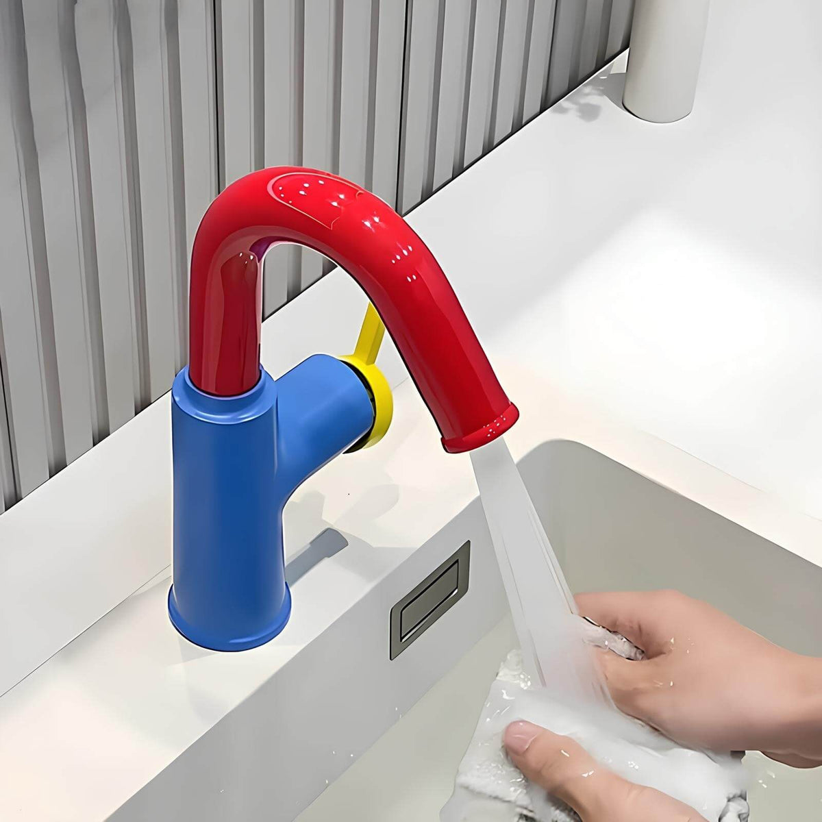 Robinet mitigeur laiton bec pivotant 360° contemporain