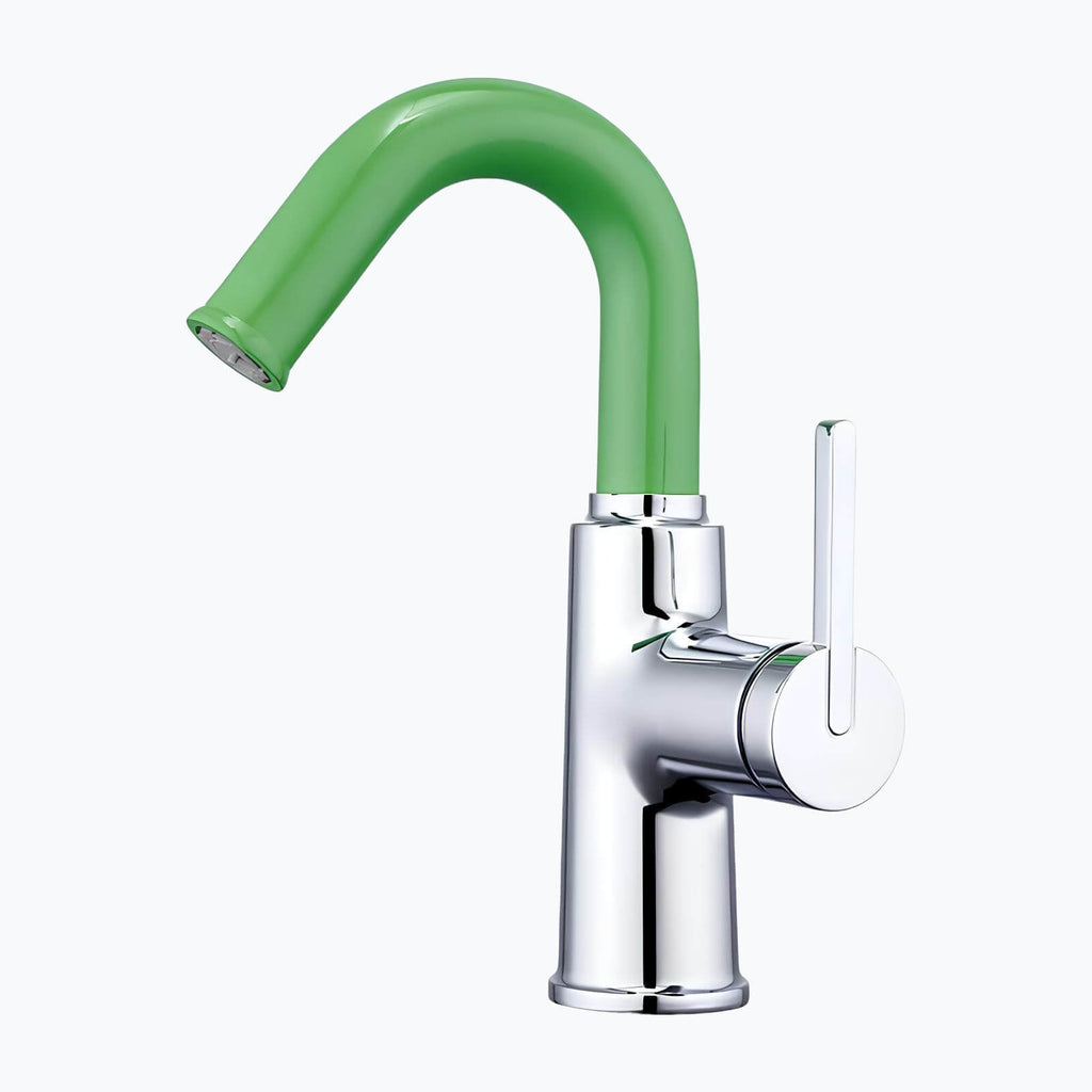 Robinet mitigeur laiton bec pivotant 360° contemporain