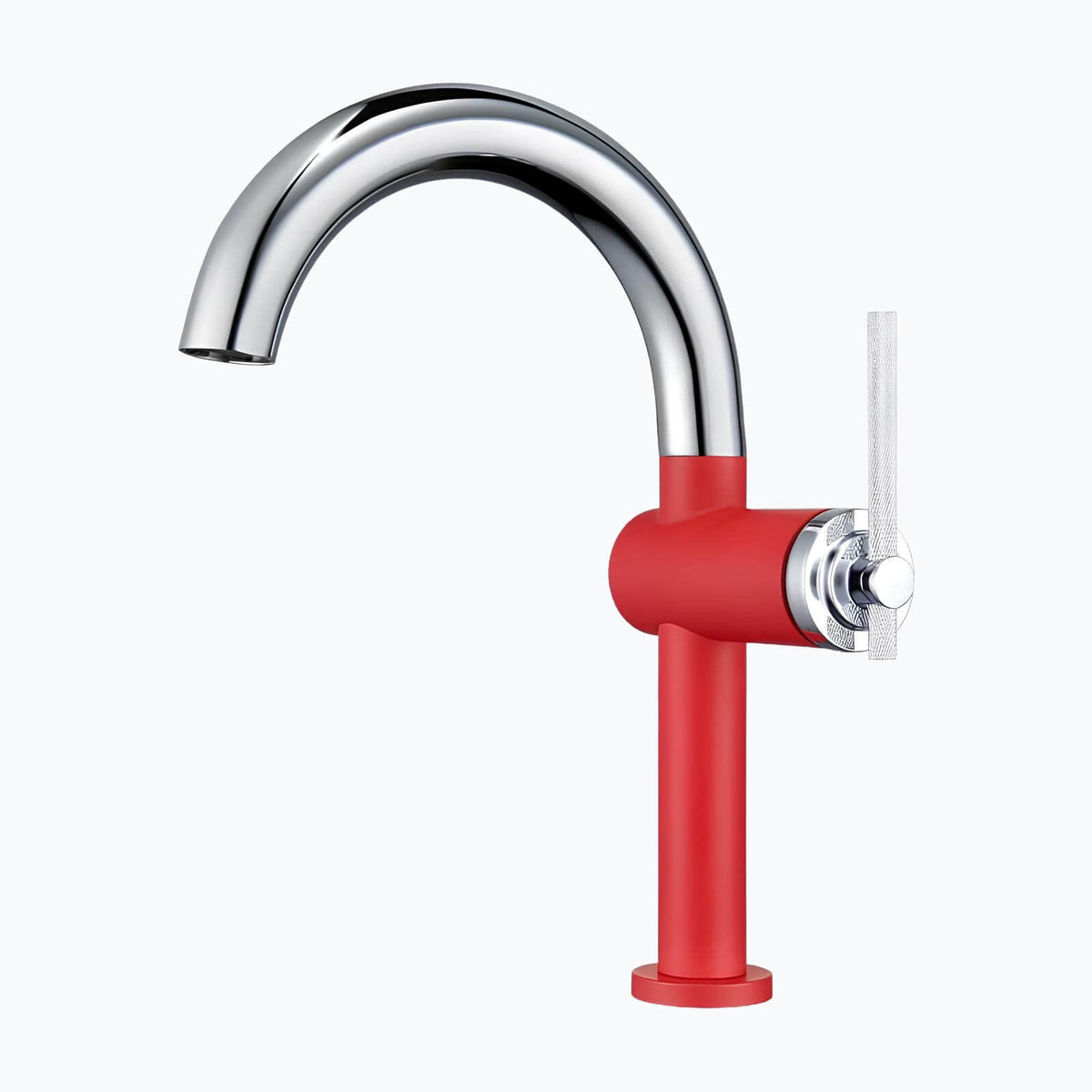 Robinet mitigeur laiton bec rotatif 360° brossé