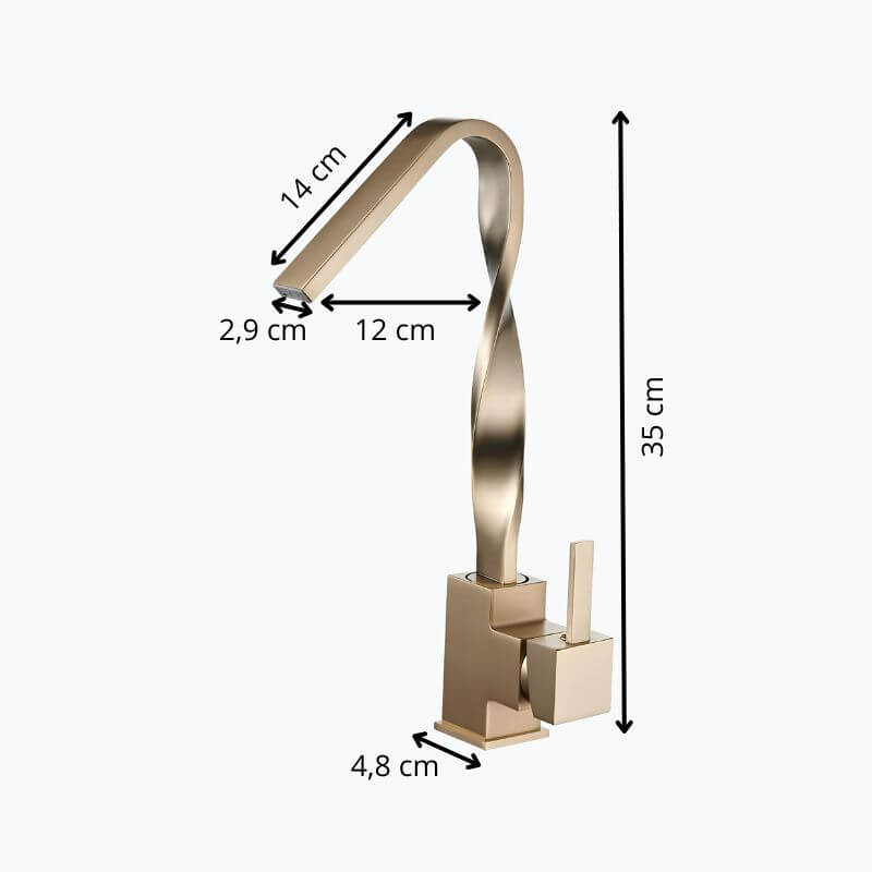 Robinet mitigeur laiton bec rotatif 360°