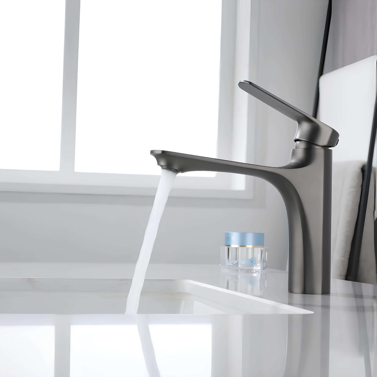 Robinet mitigeur lavabo design contemporain