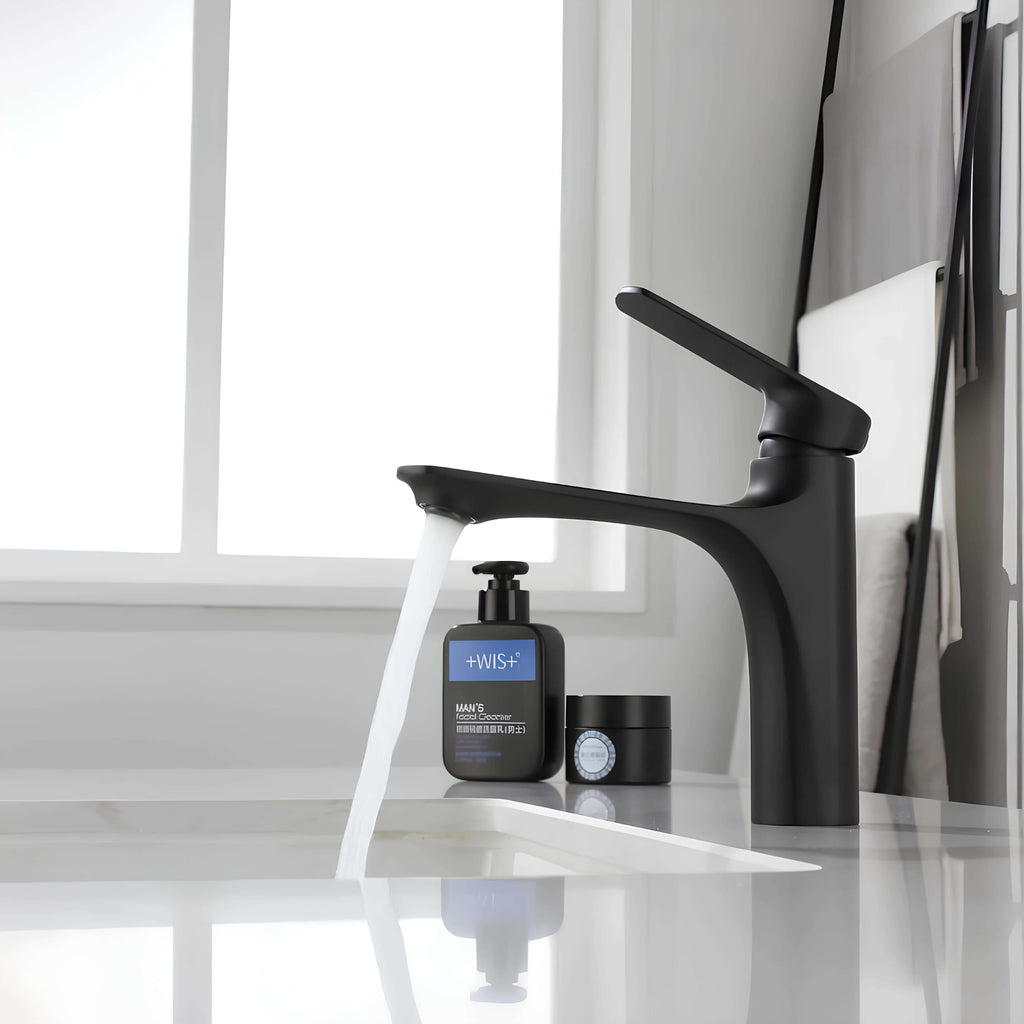 Robinet mitigeur lavabo design contemporain
