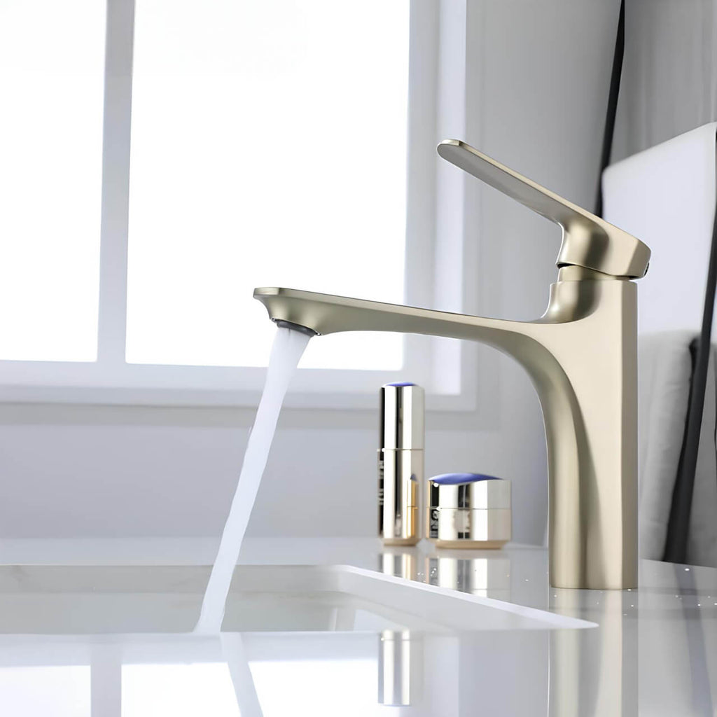 Robinet mitigeur lavabo design contemporain