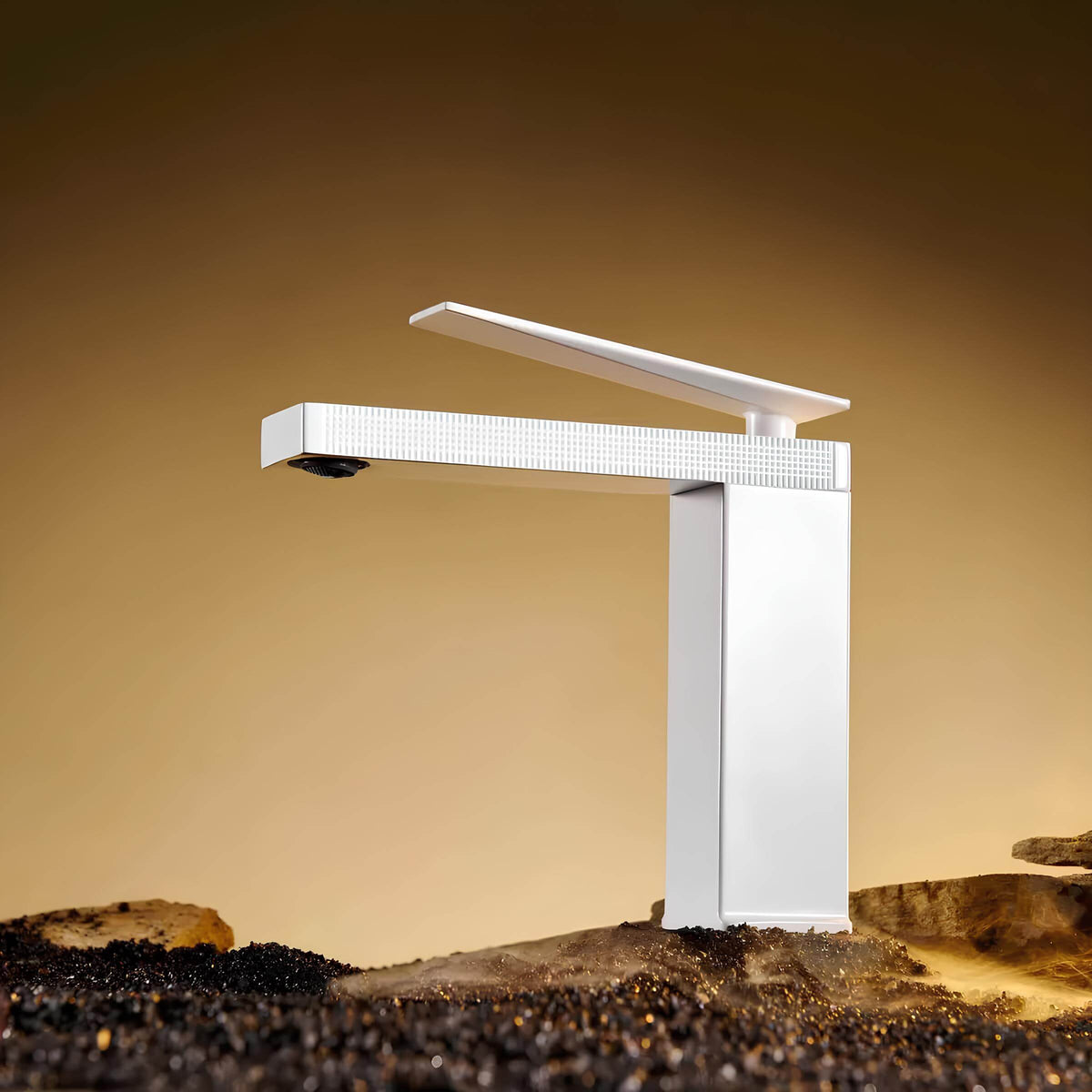 Robinet mitigeur lavabo laiton design épuré
