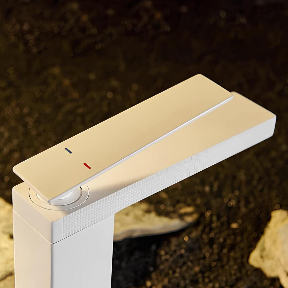 Robinet mitigeur lavabo laiton design épuré
