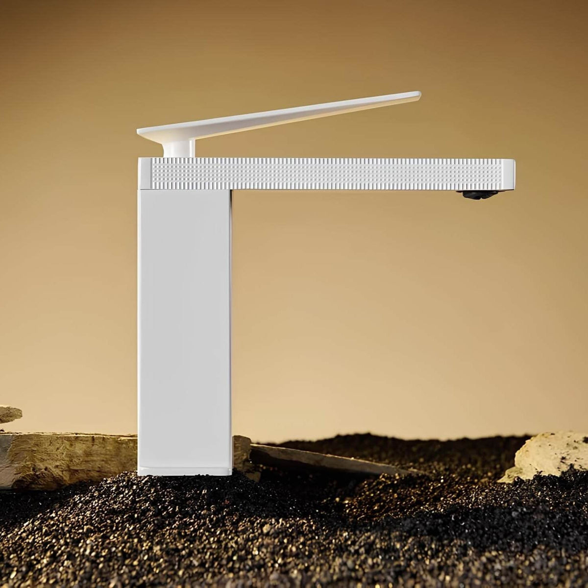 Robinet mitigeur lavabo laiton design épuré