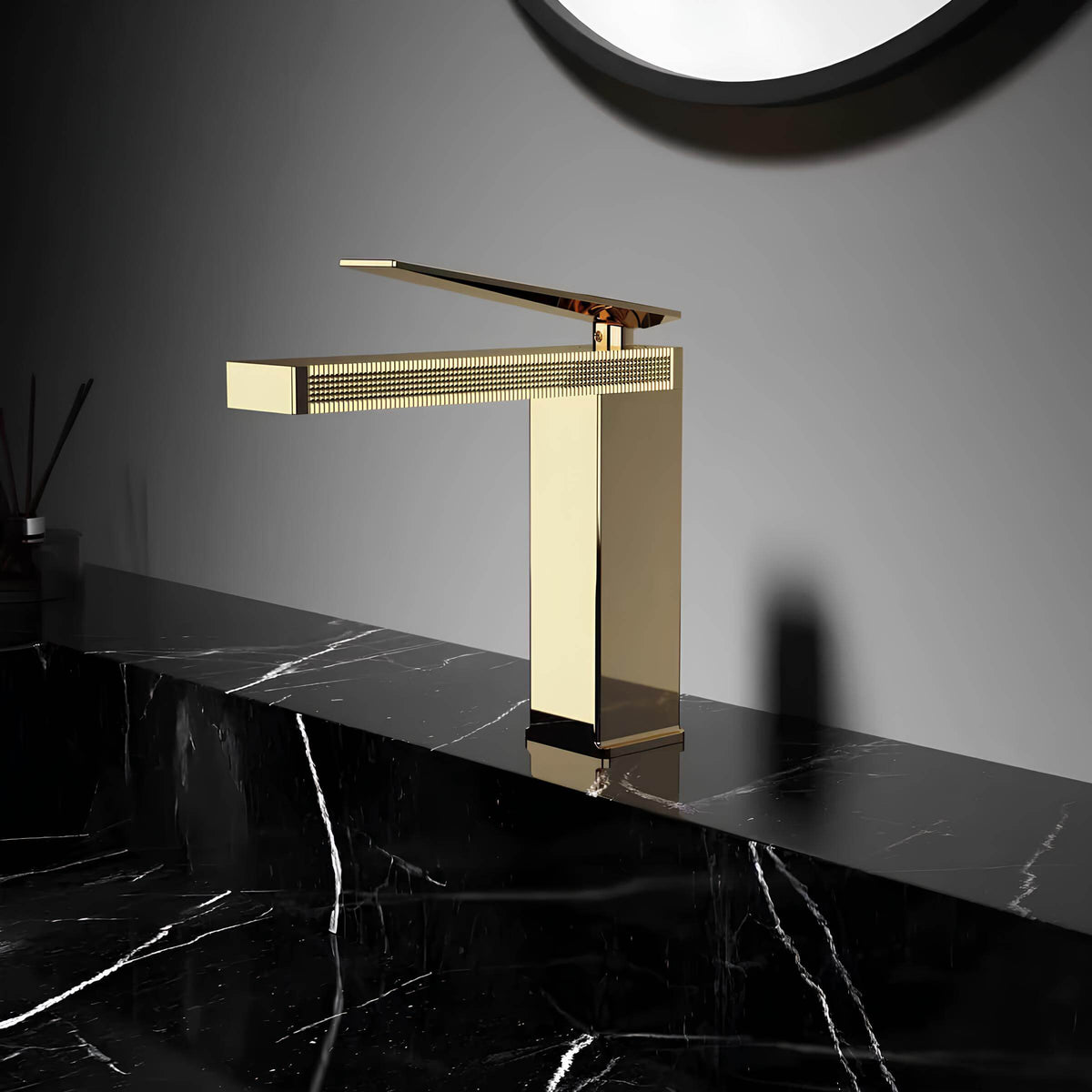 Robinet mitigeur lavabo laiton design épuré