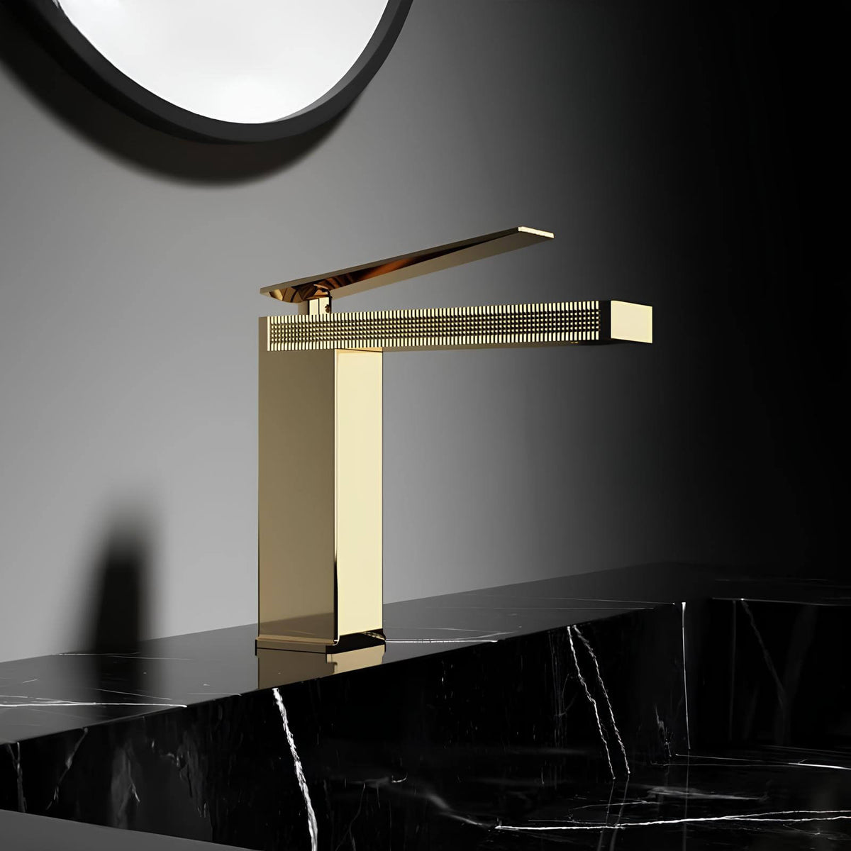 Robinet mitigeur lavabo laiton design épuré
