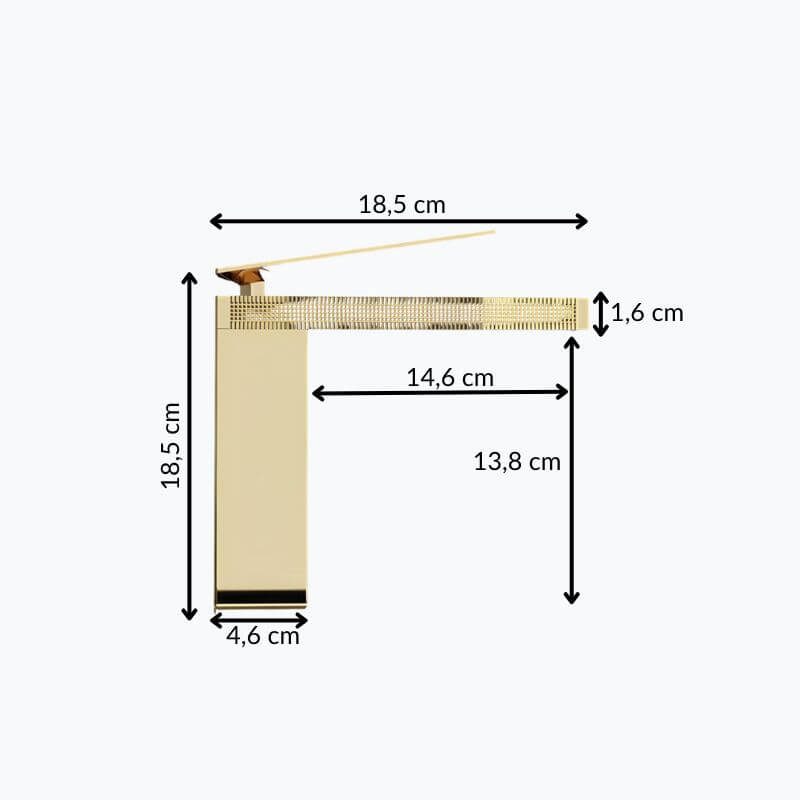 Robinet mitigeur lavabo laiton design épuré