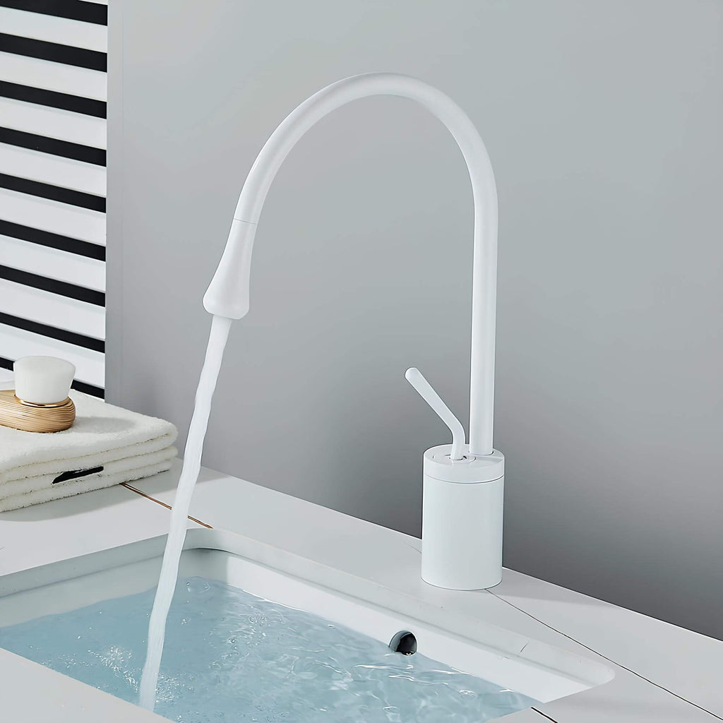 Robinet mitigeur lavabo rotatif 360° design