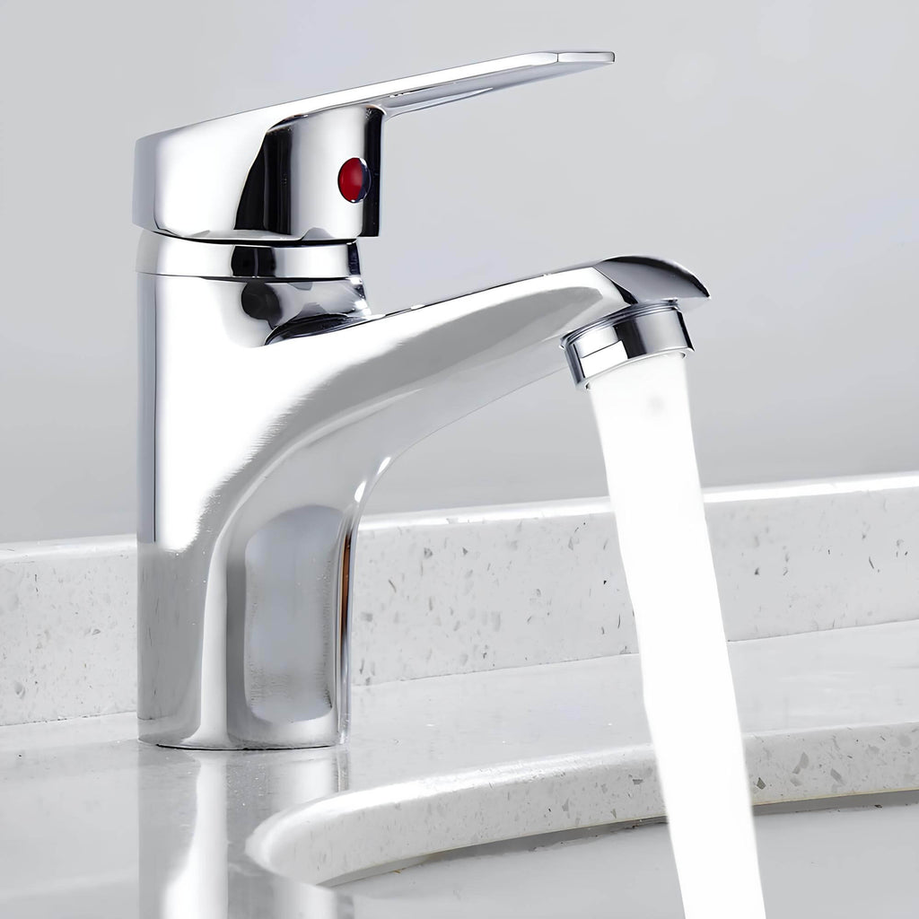 Robinet mitigeur monotrou lavabo chrome