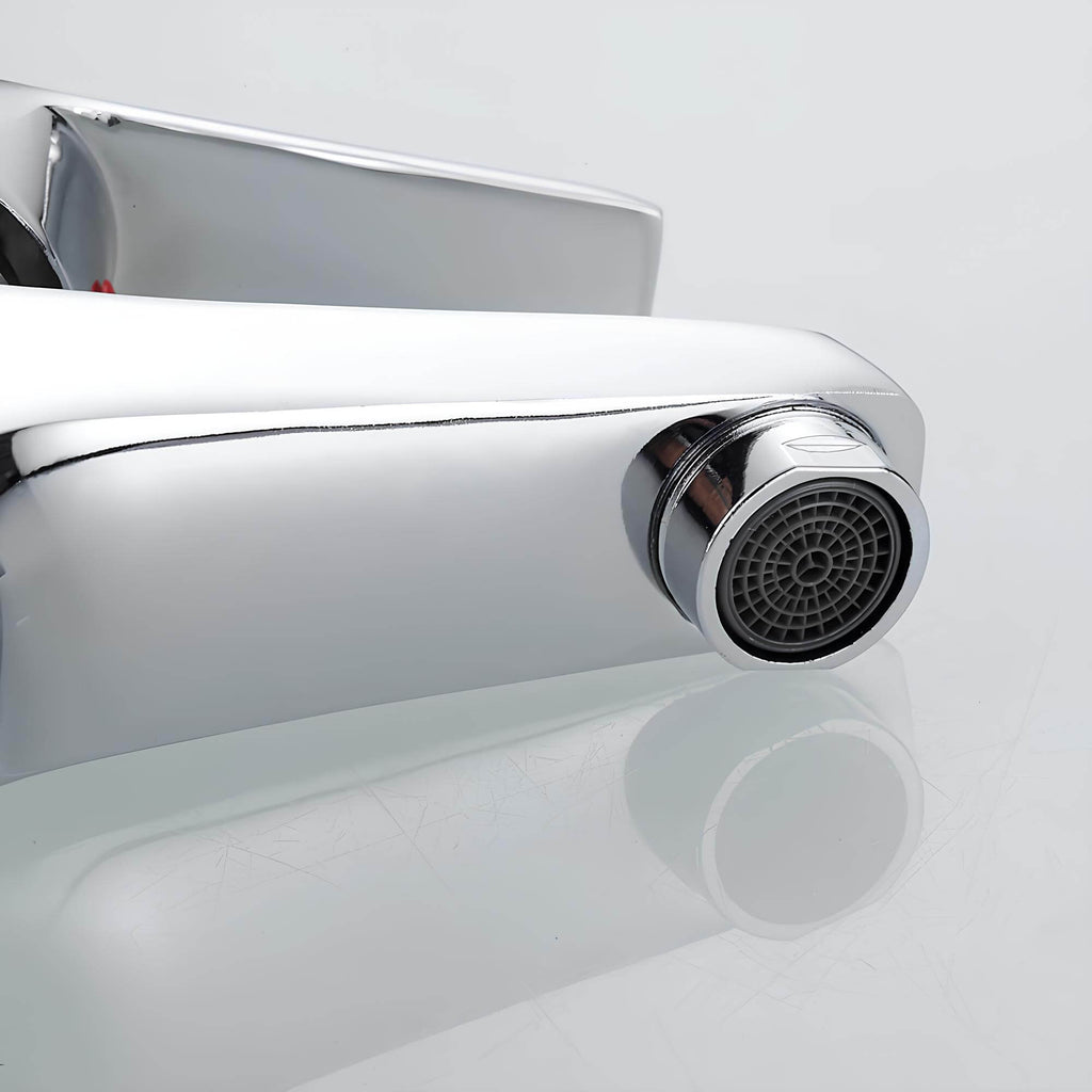 Robinet mitigeur monotrou lavabo chrome