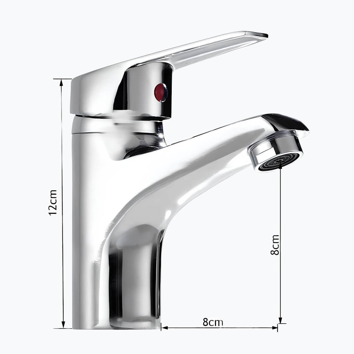 Robinet mitigeur monotrou lavabo chrome