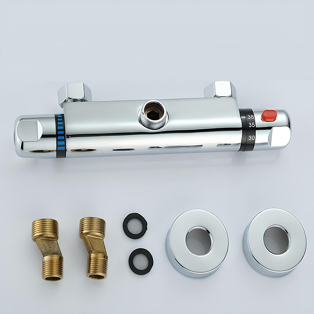 Robinet mitigeur thermostatique chrome salle de bain