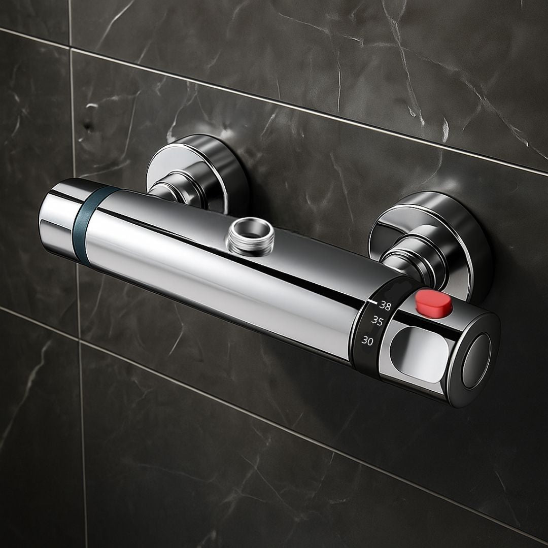 Robinet mitigeur thermostatique chrome salle de bain