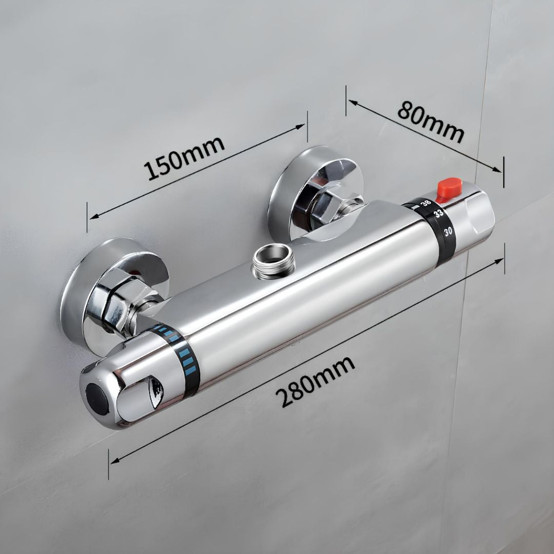 Robinet mitigeur thermostatique chrome salle de bain