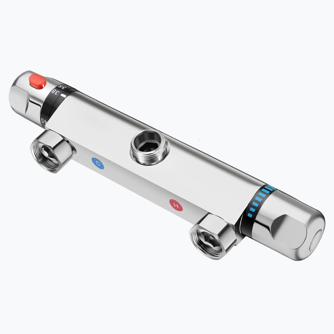 Robinet mitigeur thermostatique chrome salle de bain
