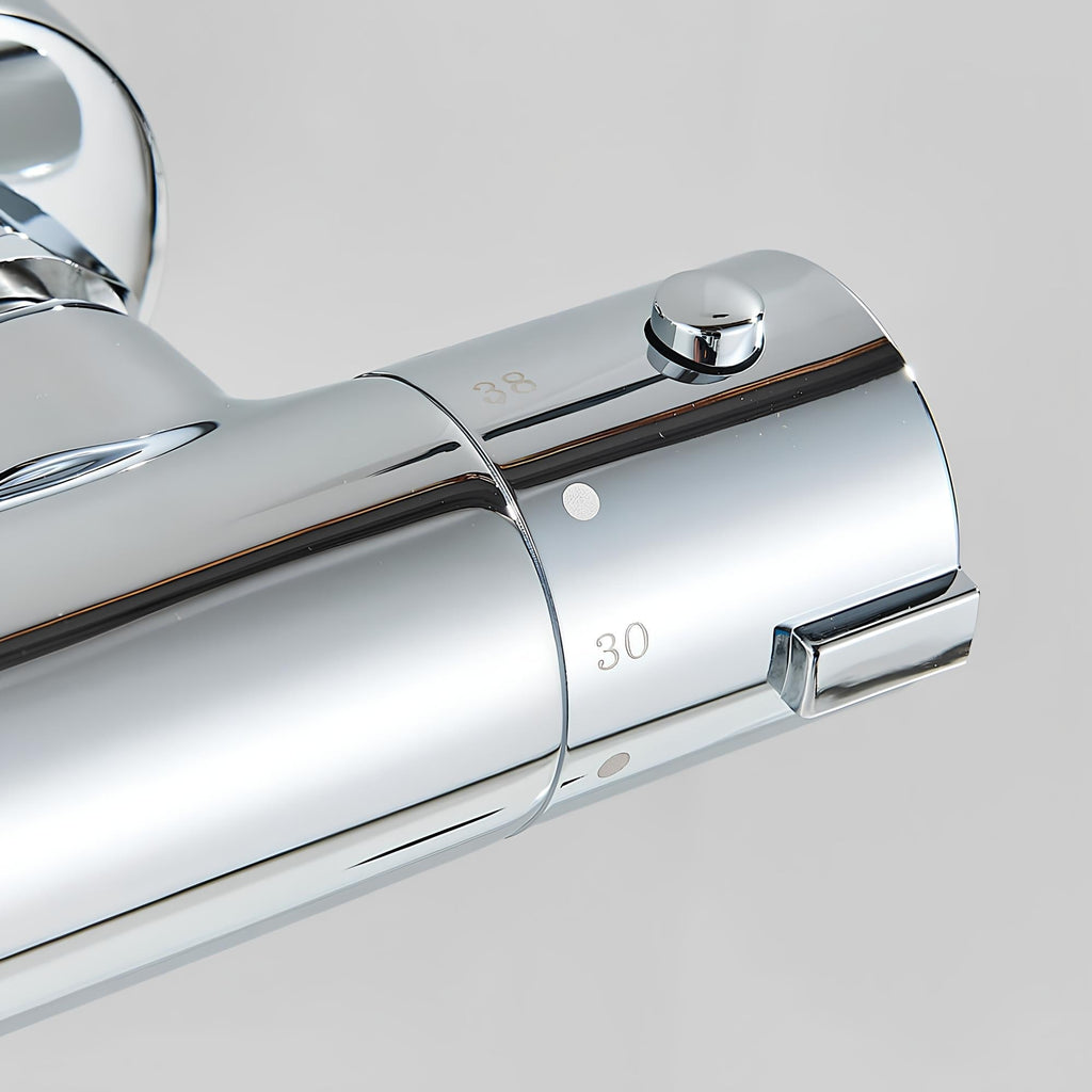 Robinet mitigeur thermostatique laiton poli design