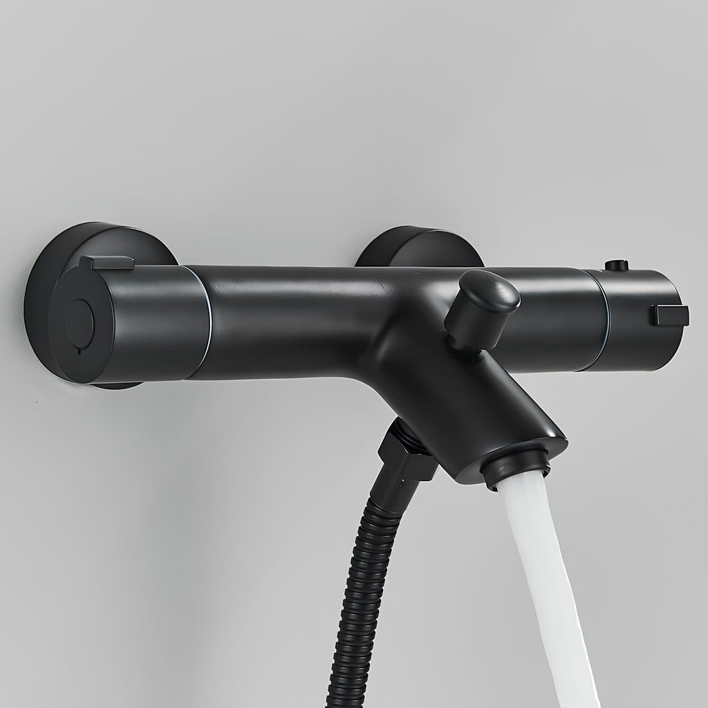 Robinet mitigeur thermostatique laiton poli design