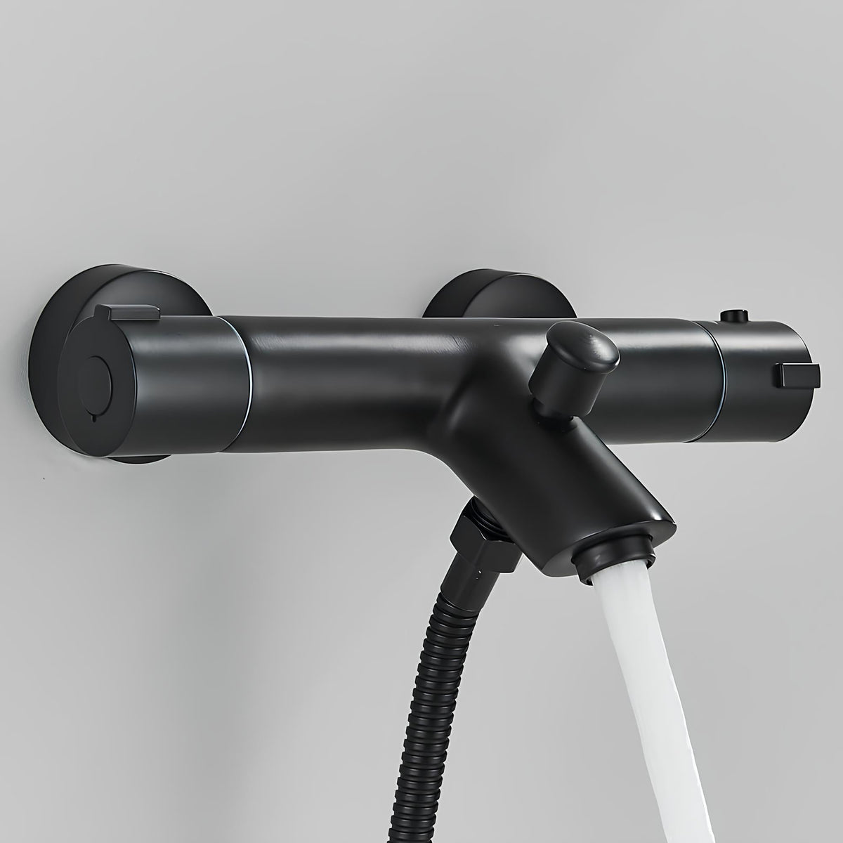 Robinet mitigeur thermostatique laiton poli design