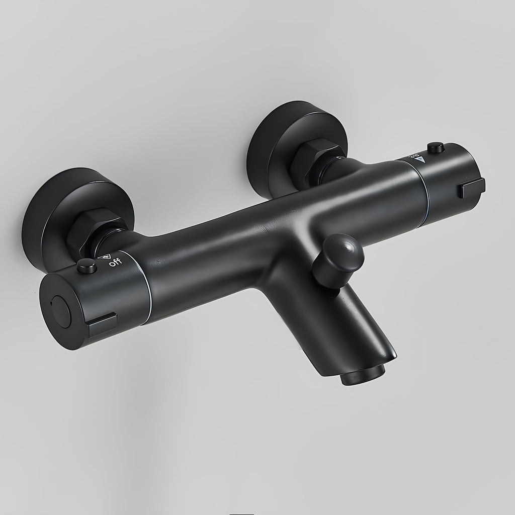 Robinet mitigeur thermostatique laiton poli design