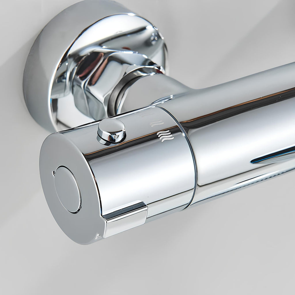 Robinet mitigeur thermostatique laiton poli design